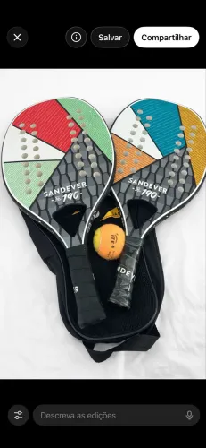 Raquete beach tennis btr 190 set sandever