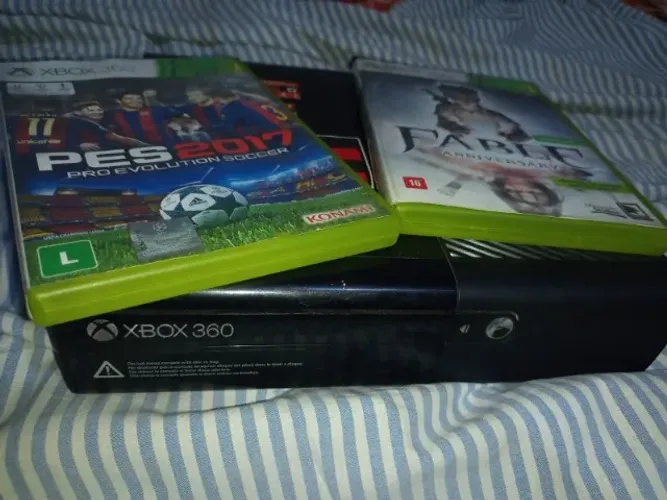 XBOX 360 ORIGINAL (SÓ VENDA) + TRÊS JOGOS + 1 CONTROLE ORIGINAL