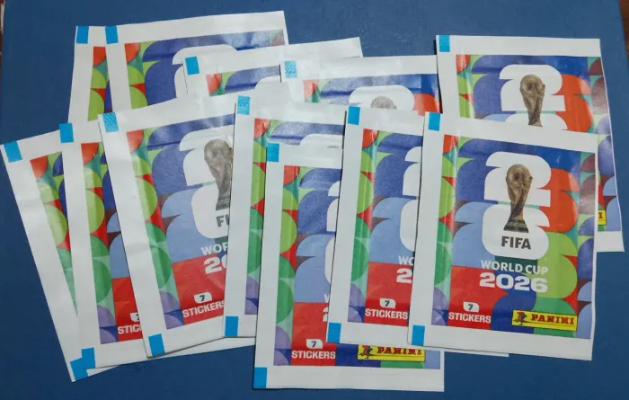 Kit 100 Envelopes Figurinhas Copa 2026