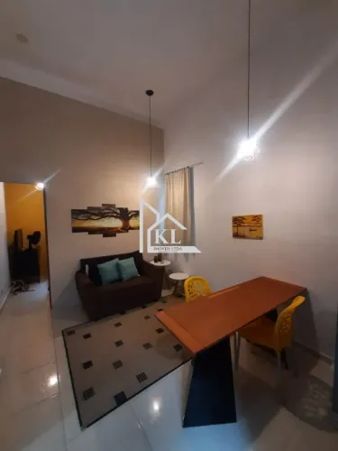 Alugo apartamento térreo mobiliado em Capim Macio, 1 quarto, lado sombra