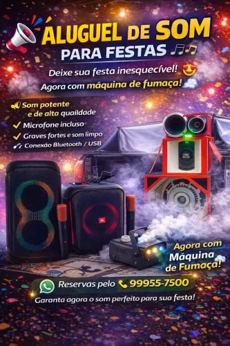 Alugo som para festa 