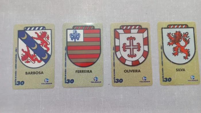 Brasões das famílias - Cartões telefonicos