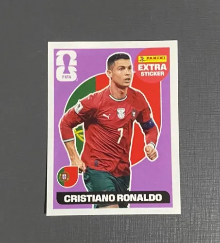 Figurinha Extra Legend Cristiano Ronaldo Lilás Copa do Mundo 2026 Panini