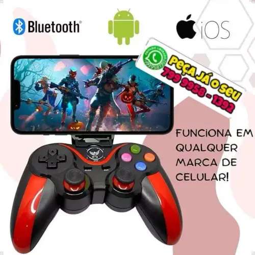 Controle remoto sem fio, celular, notebook, tablet, TV compatível