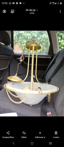 Lustre vintage rustico 200 reais 2 peças