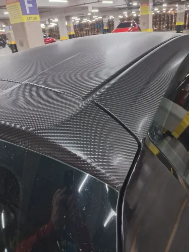 Fibra de carbono 5D e 3D para seu capô/teto
