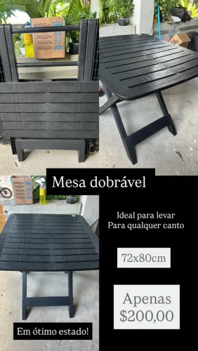 Mesa dobrável