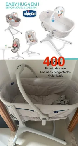Berço Hug Chicco 4 x 1 Baby !apenas para rerirada no Paiva