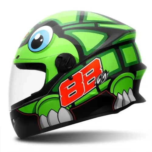 Capacete Fechado Pro Tork R8 Turtle Verde Brilhante