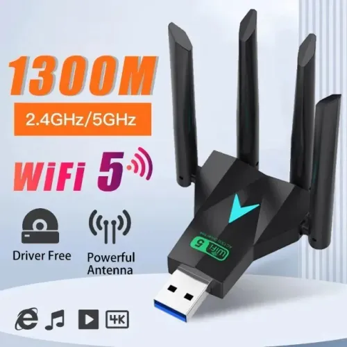 Adaptador Wifi Usb Dual Band Com 4 Antenas Kp-aw164 - Knup