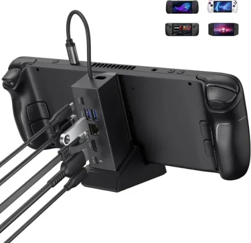 Dock Xbox Rog Ally X ou qualquer outro portatil com HDMI 4K 120 FPS 