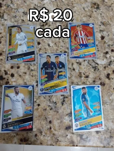 Cards originais da champions (preço 20/15/10 reais)