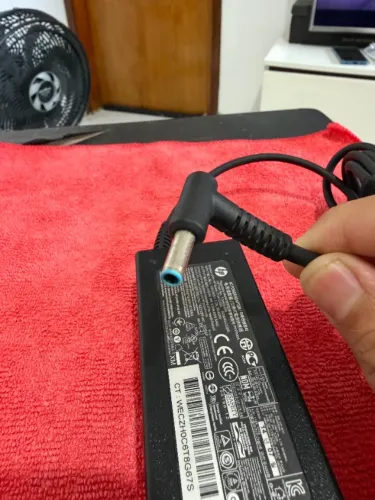 Fonte Carregador Original HP Pino Azul 19.5V 3.33A 65W Modelo TPN-DA02