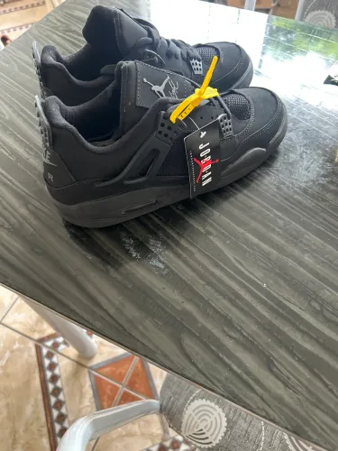 Bota Air Jordan 4 'Black Cat' - Preta/Preta 41