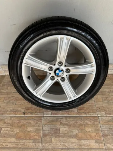 RODA ORIGINAL BMW 17 + PNEU DUNLOP SP SPORT FM800 225/50 - 95% DE BORRACHA