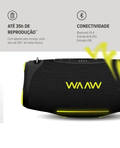Caixa de som WAAW by Alok