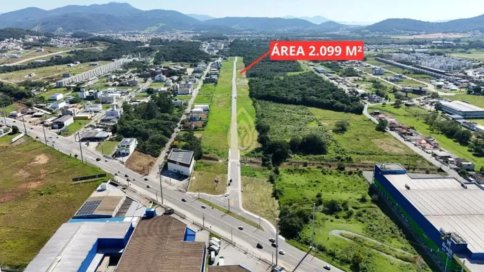 TERRENO COMERCIAL E INDUSTRIAL | 2.099 m² | WILLEMANN PARK | SERTÃO DO MARUIM | SÃO JOSÉ