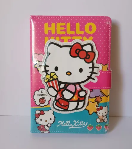 Caderno Hello Kitty Pipoca com Folhas Decoradas 