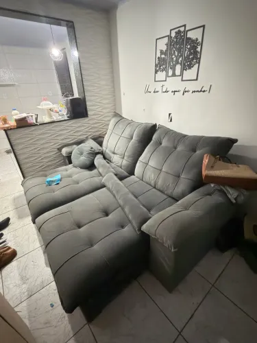Sofá retrátil reclinável
