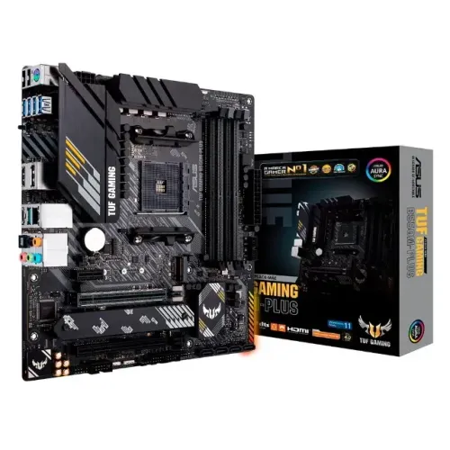 Nova Placa-Mãe ASUS TUF Gaming B550M-Plus, AMD AM4, mATX, DDR4, Preto