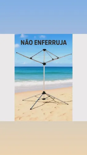 Varal Alumínio 9 cordas.chama *