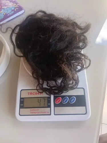 Balança de peso e mega hair