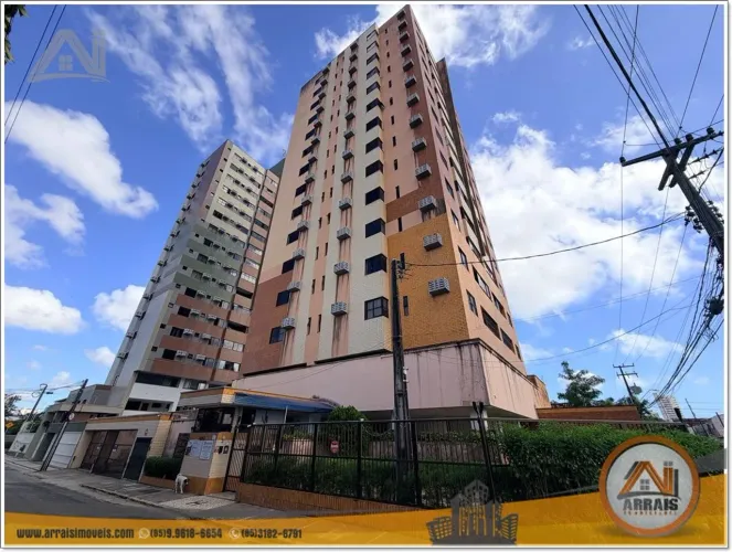 Apartamento com 4 dormitórios para alugar, 112 m² por R$ 3.673,00/mês - Fátima - Fortaleza