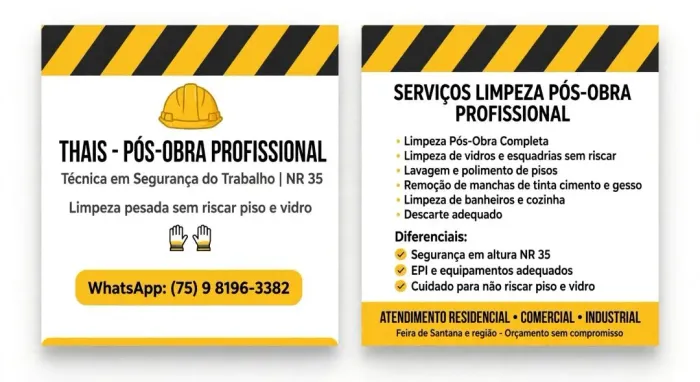 Limpeza pós obra