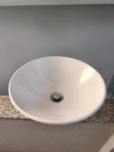 CUBA DE APOIO BRANCA PARA BANHEIRO OU LAVABO