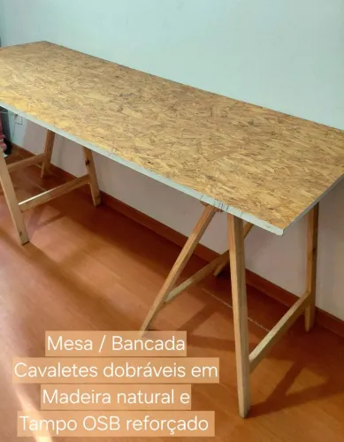 Mesa Cavalete Tampo OSB