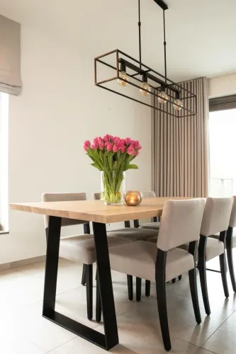 Mesa de jantar industrial