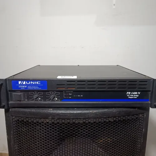 Potencia/Amplificador Unic PB 1400 (linha Storm Series).