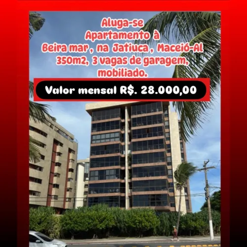 Aluga-se Apto à beira mar mobiliado