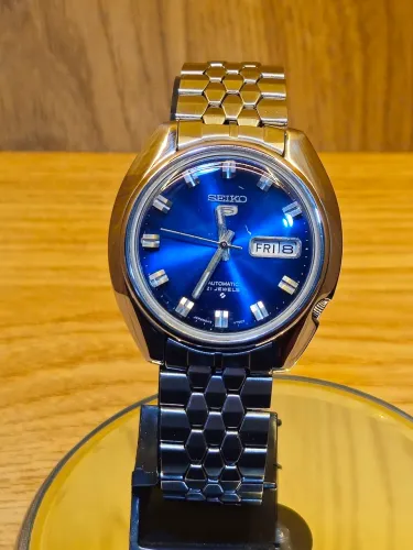 Relógio seiko 6119-7140 mostrador azul 