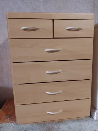 Cômoda camiseiro 6 gavetas - Amadeirado 