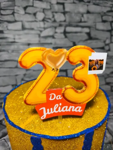 Cake topper balon topo de bolo de balão l
