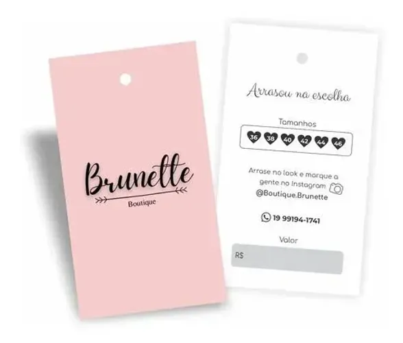 Tags para Roupas