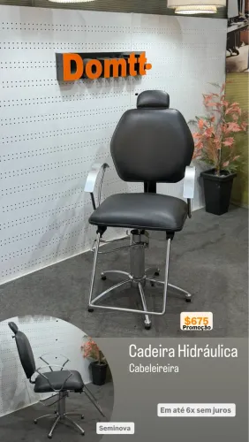 Cadeiras de salão de beleza 6x sem juros