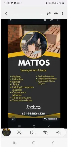 MÃO DE OBRA DE SERVIÇOS. 