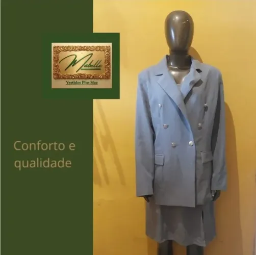 Blazer Feminino Poliéster Com Elastano