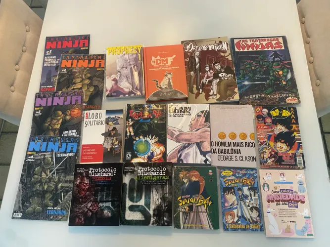 Vendo lote de Manga/Hq/Livros