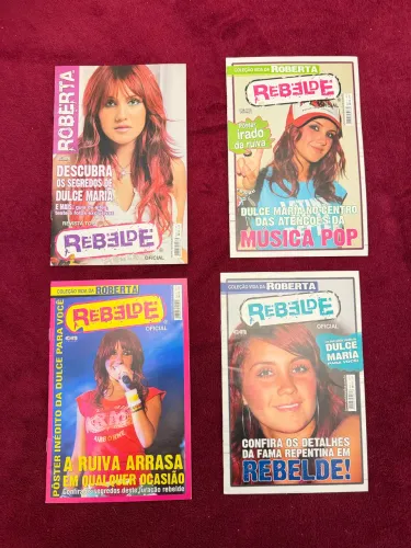 [KIT 4 Revistas Pequenas] REBELDE Oficial - Dulce Maria RBD/Rebelde