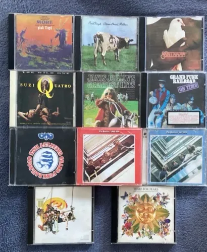  COLEÇÃO DE CDs IMPORTADOS DE ROCK, BLUES E JAZZ 