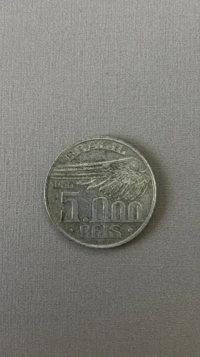 Moeda 5.000 Reis - 1936 - Santos Dumont