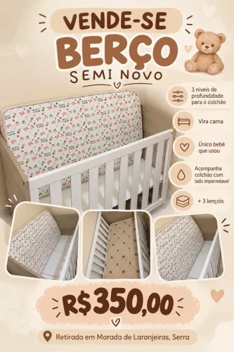 Berço Semi Novo