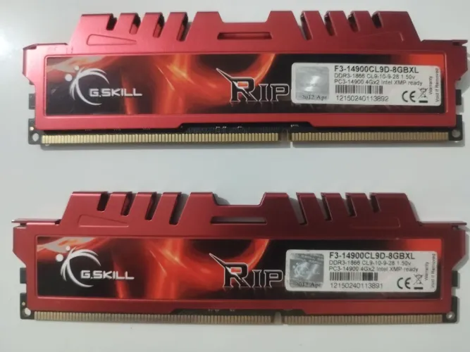 Memória ram PC3-14900 4Gx2