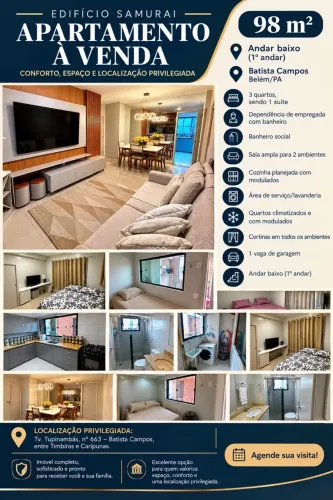 Apartamento a venda no Ed Samurai