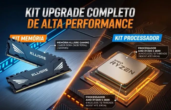 Kit Upgrade completo (Ryzen + 2x RAM)