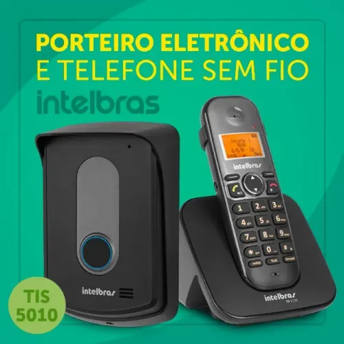 TIS 5010 Telefone sem fio com ramal externo - Intelbras