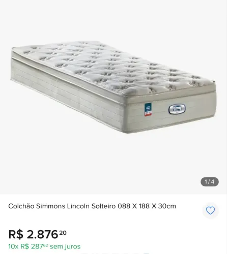Colchão Simmons lincoln